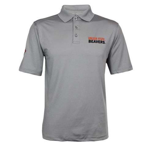 Men's Champion Silver Oregon State Beavers Polo