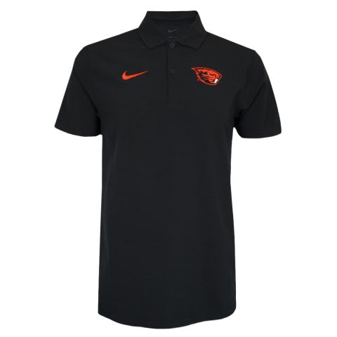 Men's Nike Black Beaver Polo