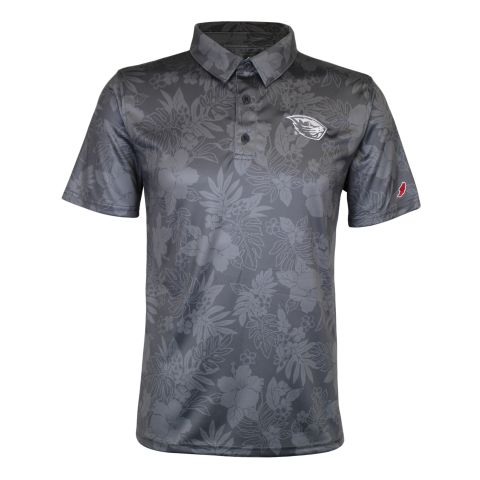 Men's Grey Hawaiian Pattern Beaver Shirt