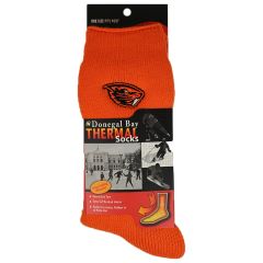 Orange Thermal Socks with Beaver