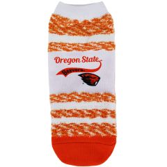 White and Orange Oregon State Beavers Fuzzy Socks