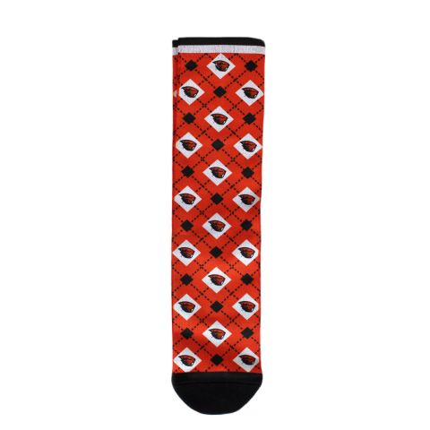 Orange Argyle Beaver Socks