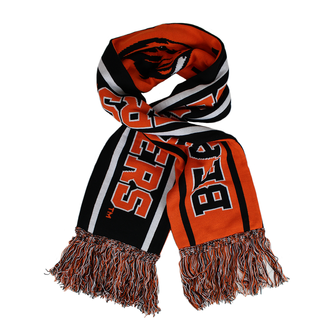 Orange and Black Beavers Soccer Scarf - OSU Beaver Store