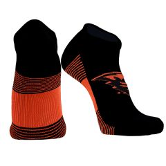Black and Orange Low Cut Beaver Runner Socks