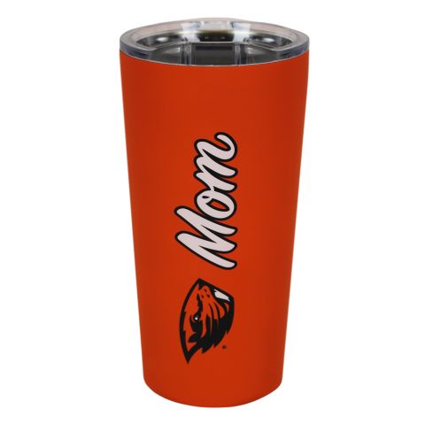 Orange Mom Tumbler with Beaver