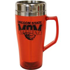 Orange Oregon State Mom Travel Mug