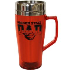 Orange Oregon State Dad Travel Mug
