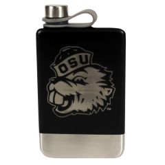 Benny Etched Steel Flask