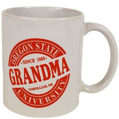 White Circle Logo Oregon State Grandma Mug