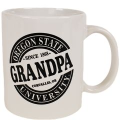White Circle Logo Oregon State Grandpa Mug