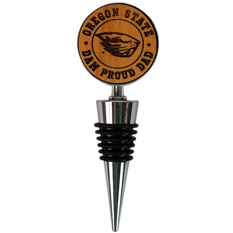 Oregon State Bottle Stopper with Dam Proud Dad