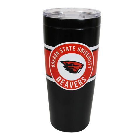 Black Oregon State University Tumbler with Beaver