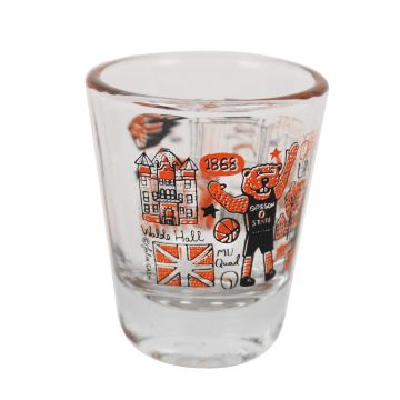 Oregon State University Collage Shot Glass