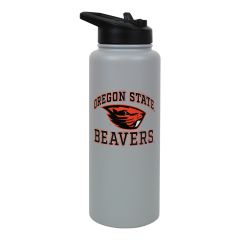 Grey Oregon State Beavers Quencher Bottle