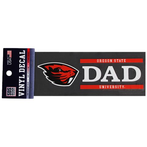 Oregon State University Dad Decal with Beaver