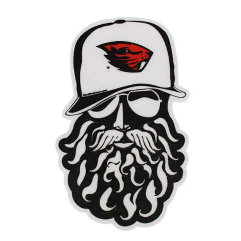 Beardy Trucker Decal with Beaver