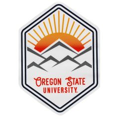 Rugged Sunrise Decal with Oregon State University