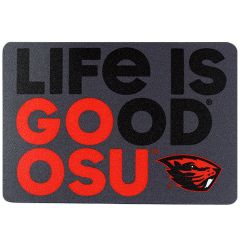 Grey Life is Good OSU Decal with Beaver