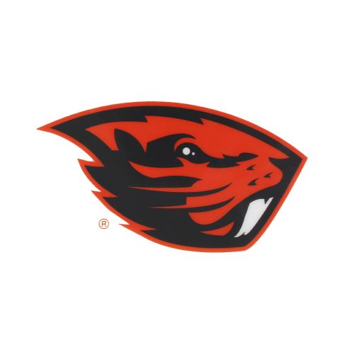 Medium Beaver Static Cling Decal