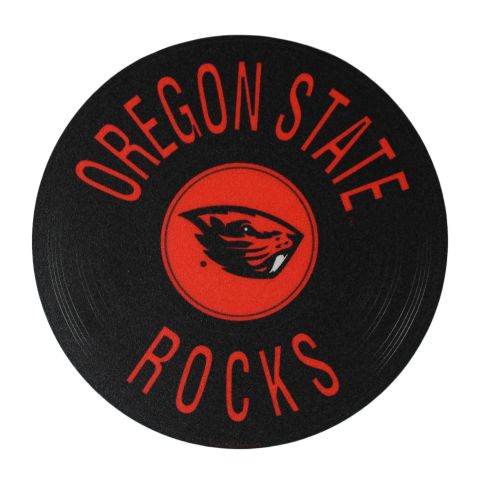 Oregon State Rocks Vinyl Record Sticker