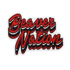 Orange Beaver Nation Sticker