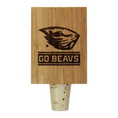 Wooden Go Beavs Bottle Stop