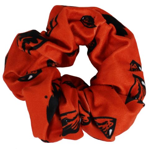Orange Beaver Scrunchie