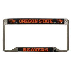 Chrome Beavers License Plate Frame