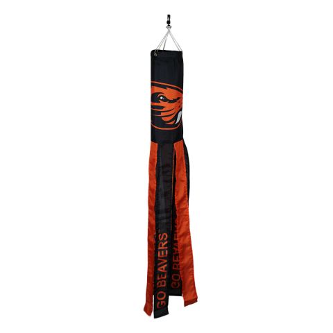 Beavers 40" Black and Orange Windsock