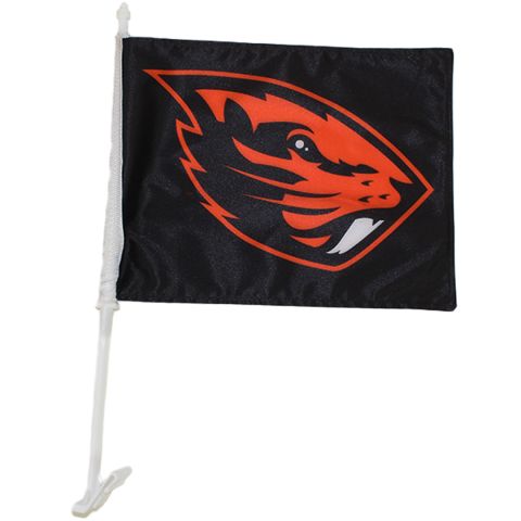 Black Beaver Car Flag