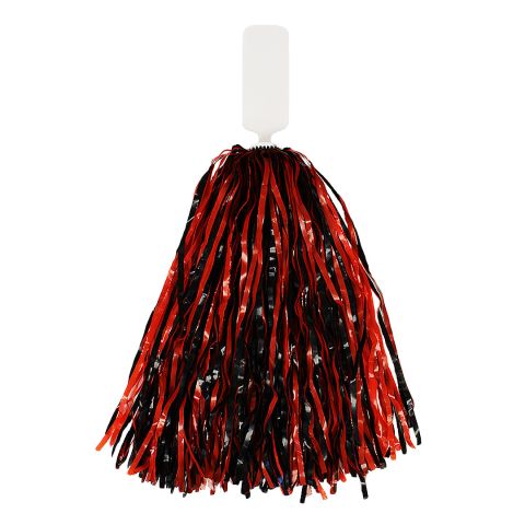 Black and Orange Pom Pom Paddle