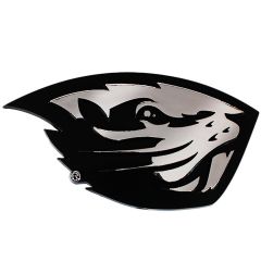 Chrome Beaver Car Emblem