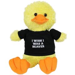 I Wish I Was A Beaver Plush Duck