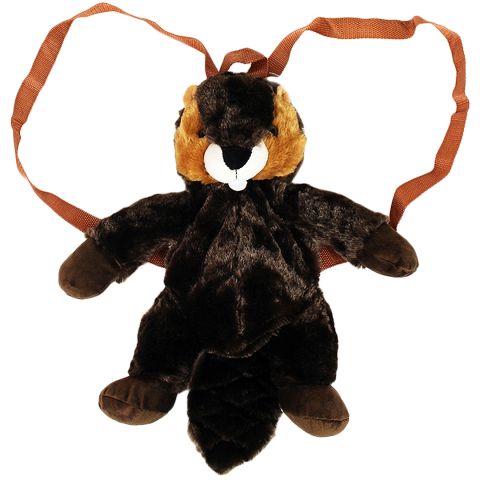 Plush Beaver Backpack