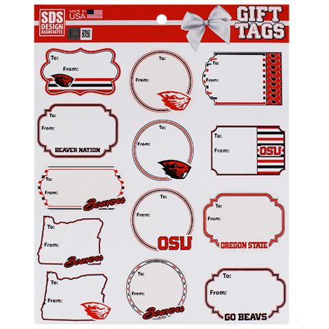 Oregon State Beavers Gift Tags