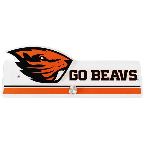 Mini Beaver Acrylic Standee with Go Beavs