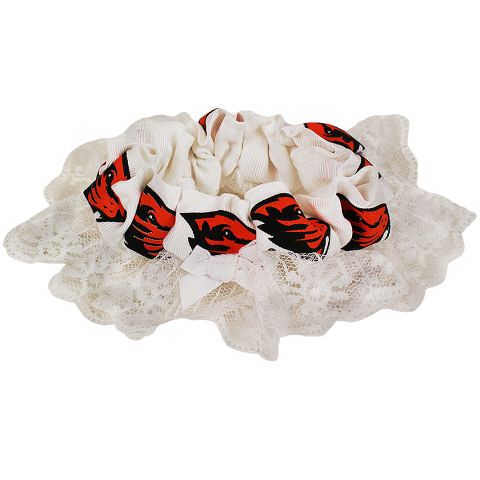 Beavers White Lace Garter