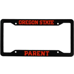 Black Oregon State Parent License Plate Frame