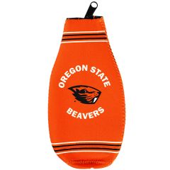 Orange Oregon State Bottle Coozie with Beaver