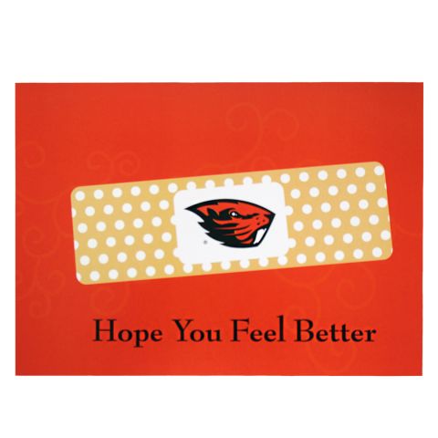 Beaver Get Well Soon Card