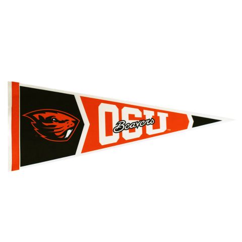 Orange and Black OSU Beavers Pennant