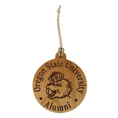 Oregon State Alumni Wood Ornament with Benny