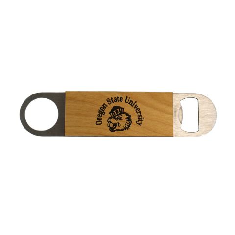 Wooden Oregon State University Bottle Opener with Benny