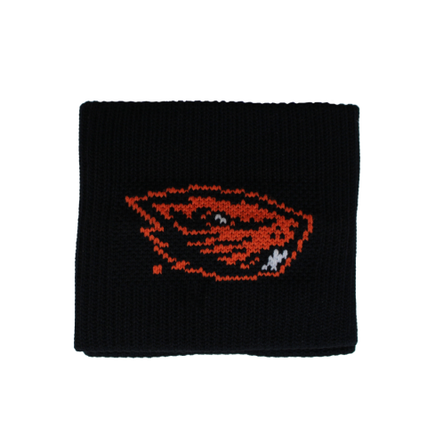 Black Knit Beaver Wristbands