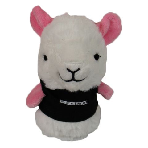 Small Llama Plushie with Black Oregon State Shirt