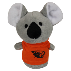 Small Koala Plushie with Orange Beaver Shirt