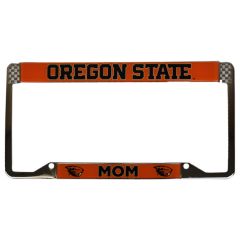 Metal Oregon State Mom License Plate Frame