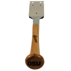 Wooden Baseball Bat Grill Brush with OSU and Beavers