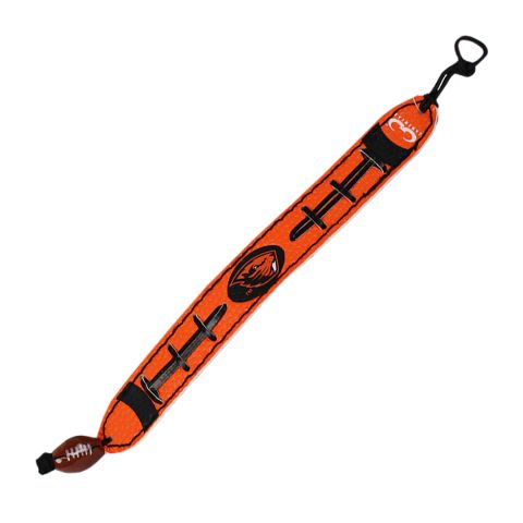 Orange Football Leather Bracelet