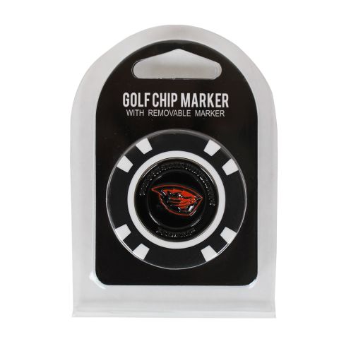 Black Golf Chip Marker with Beaver